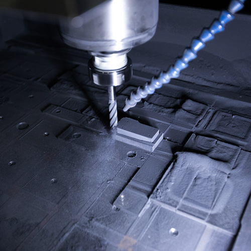 Carbide Wear parts being created in machine